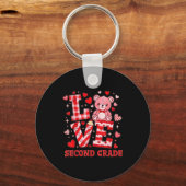 Valentine's Day Love Second Grade Teacher Sleutelhanger (Voorkant)