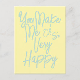 Valentine's Day Love You Make Me Happy Card. Briefkaart