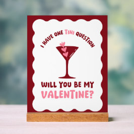 Valentine's Day Martini Station Galentine's Day Acryl Bord