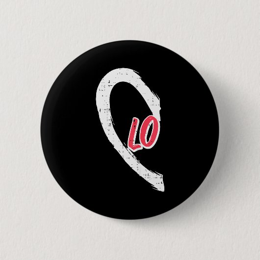 Valentines Day Matching Love Lo Heart Cute Couple  Ronde Button 5,7 Cm (Voorkant)