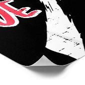 Valentines Day Matching Love Ve Heart Cute Couple  Poster (Hoek)