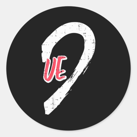 Valentines Day Matching Love Ve Heart Cute Couple  Ronde Sticker (Voorkant)
