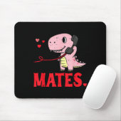 Valentines Day Matching Soulmates Mates Dino Coupl Muismat (Met muis)