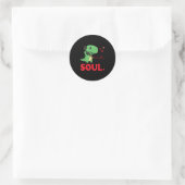 Valentines Day Matching Soulmates Soul Dino Trex C Ronde Sticker (Tas)