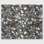 Valentine's Day Metalen Harten Cadeaupapier (Vlak)