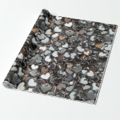 Valentine's Day Metalen Harten Cadeaupapier (Uitgerold)