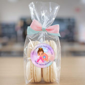 Valentine's Day Modern Gift with Cute Princess Ronde Sticker