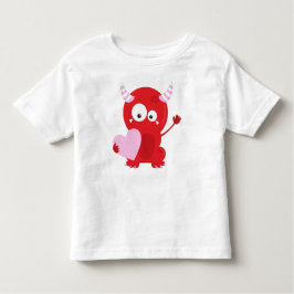 Valentine's Day Monster, Cute Monster, Hearts Kinder Shirts