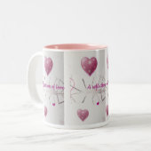 Valentine's Day Mug Tweekleurige Koffiemok (Voorkant links)