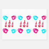 Valentine's Day Mugs and Bottles  Inpakpapier Vel (Voorkant 2)