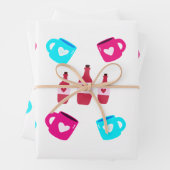 Valentine's Day Mugs and Bottles  Inpakpapier Vel (In situ)