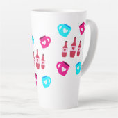 Valentine's Day Mugs and Bottles  Latte Mok (Rechterhoek)