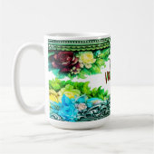 Valentine's Day Mugs Green Floral Design Koffiemok (Links)