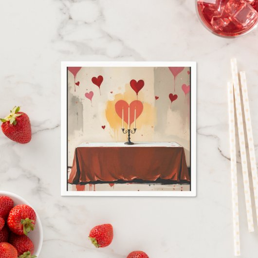 Valentines Day Napkins Servet (Insitu)