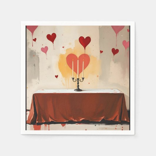 Valentines Day Napkins Servet (Voorkant)