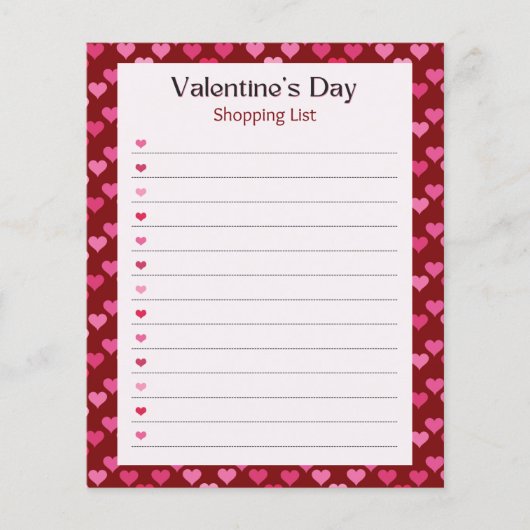 Valentine's Day Notepad (Voorkant)