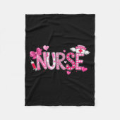 Valentines Day Nurse Graphic Nk Patterns For Woman Fleece Deken (Voorkant)