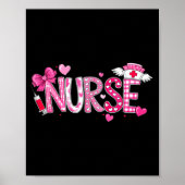 Valentines Day Nurse Graphic Nk Patterns For Woman Poster (Voorkant)