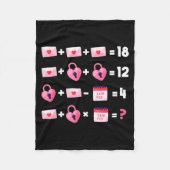 Valentines Day Order Of Operations Valentines Math Fleece Deken (Voorkant)