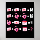 Valentines Day Order Of Operations Valentines Math Poster (Voorkant)