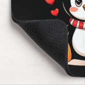 Valentine's Day Penguin Heart Balloon Cute  Muismat (Hoek)