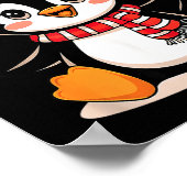 Valentine's Day Penguin Heart Balloon Cute  Poster (Hoek)