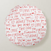 Valentine's Day Pillow Rond Kussen (Voorkant)