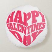 Valentine's Day Pillow Rond Kussen (Achterkant)