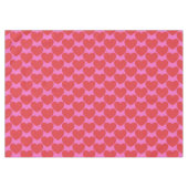 Valentine's Day Pink and Red Heart Pattern Party Tafelkleed (Voorkant (Horizontaal))