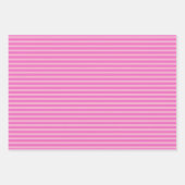 Valentine's Day Pink and Red Stripes Pattern Inpakpapier Vel (Voorkant 3)
