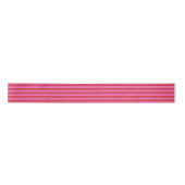 Valentine's Day Pink and Red Stripes Pattern Satijnen Lint (Voorkant)