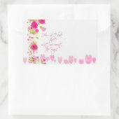 Valentines Day Pink Hearts Roses Vintage Sticker (Tas)