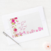 Valentines Day Pink Hearts Roses Vintage Sticker (Envelop)