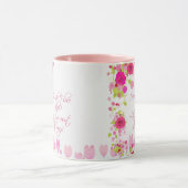 Valentines Day Pink Roses Romantic Sweetheart Mug Mok (Midden)
