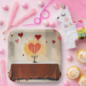 Valentines Day plates Papieren Bordje (Feest)