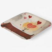Valentines Day plates Papieren Bordje (Gebogen)