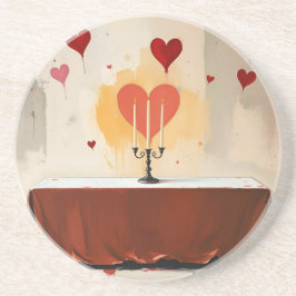 Valentines Day plates  Zandsteen Onderzetter