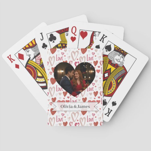 Valentines Day Poker Cards Pokerkaarten (Achterkant)