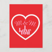 Valentines day Post card Briefkaart (Voorkant)