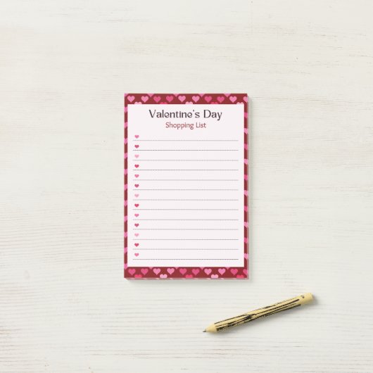 Valentine's Day Post-it® Notes (Op bureau)