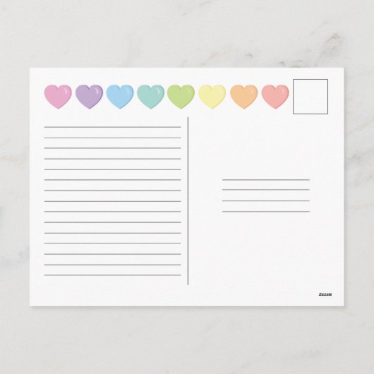 Valentine's Day Postcard Feestdagenkaart (Achterkant)