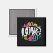 Valentine's Day Product - All You Need Is Love Magneet (Voorkant / Achterkant)
