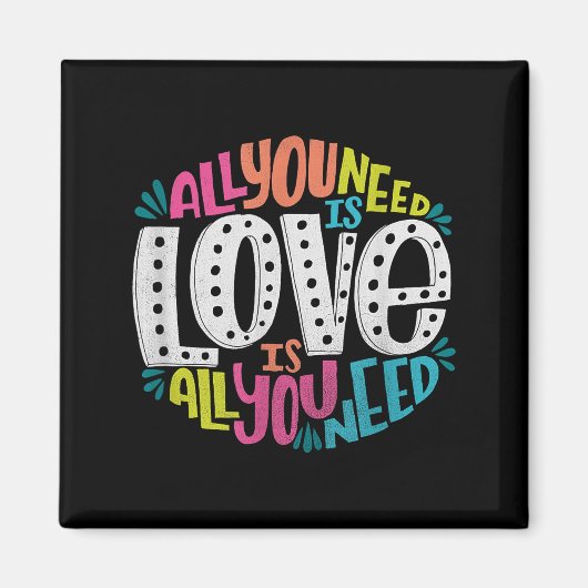 Valentine's Day Product - All You Need Is Love Magneet (Voorkant)