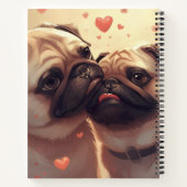 Valentine's Day Pug Notebook: Pugs & Kisses Notitieboek (Achterkant)