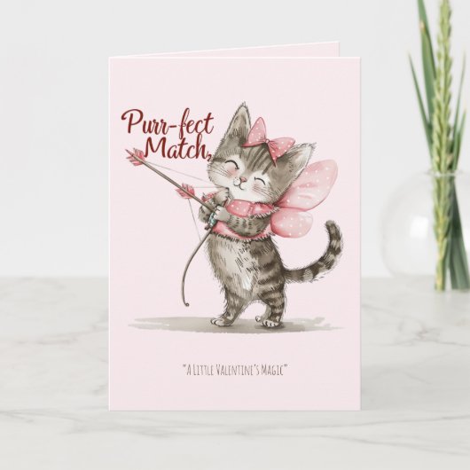Valentine's Day Purfect Match Funny Romantic Card Feestdagen Kaart (Voorkant)