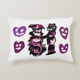 valentine's day purple love  accent kussen
