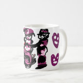 valentine's day purple love  koffiemok (Voorkant rechts)