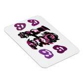 valentine's day purple love  magneet (Rechterzijde)