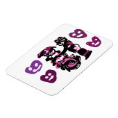 valentine's day purple love  magneet (Linkerzijde)