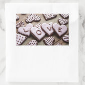 Valentine's Day Rechthoekige Sticker (Tas)